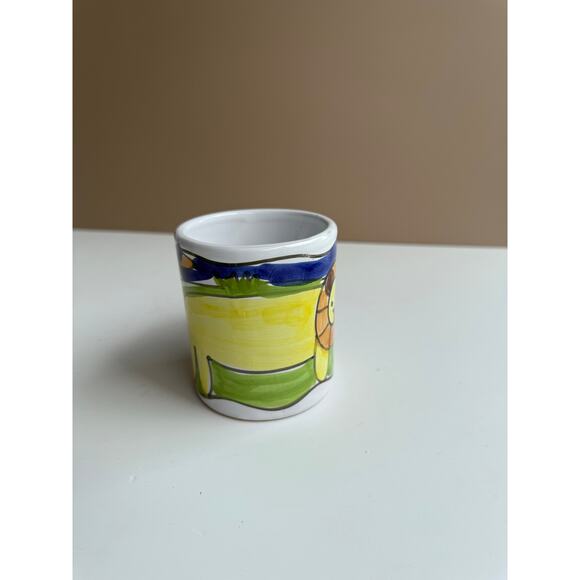 Starbucks Hand Painted Lion Mug | Made in Italy | Colorful Ceramic - Picture 2 of 9